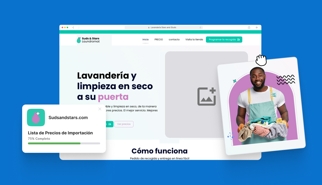 Imagen de sitio web listo