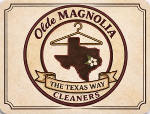 OLDE MAGNOLIA CLEANERS THE TEXAS WAY Logo