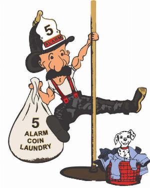 5 Alarm Coin Laundry Logo