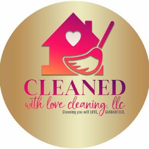 Cleaned with Love Cleaning Wash, Dry, & Fold Laundry Pick-up & Delivery Service Logo
