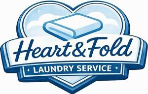Heart & Fold Laundry Service Logo