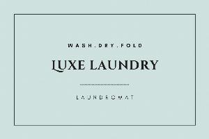 Luxe Laundry Laundromat Logo