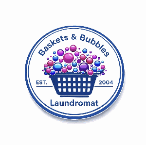 Baskets and Bubbles Laundromat Logo