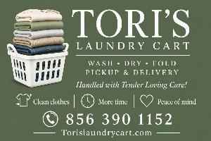 Tori’s Laundry Cart Logo