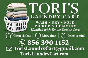 Tori’s Laundry Cart Logo