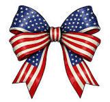 American Flag Bow Clipart, Patriotic Bow Tie, Usa Flag Bow ...